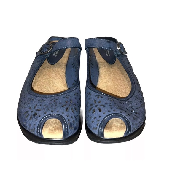 Croft & Barrow Sole (Sense)ability Peep Toe Comfort Clogs Shoes Sz 9 - Picture 4 of 11